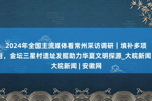 2024年全国主流媒体看常州采访调研｜填补多项考古空白，金坛三星村遗址发掘助力华夏文明探源_大皖新闻 | 安徽网