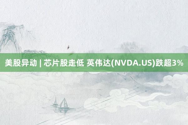 美股异动 | 芯片股走低 英伟达(NVDA.US)跌超3%