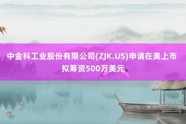 中金科工业股份有限公司(ZJK.US)申请在美上市 拟筹资500万美元