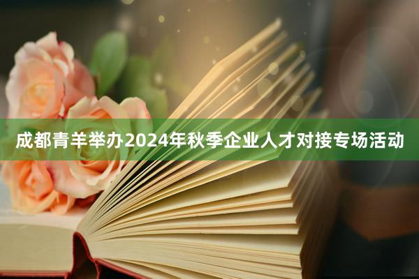 成都青羊举办2024年秋季企业人才对接专场活动