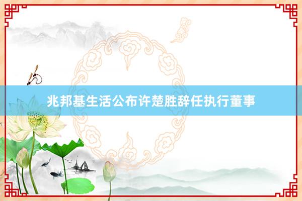 兆邦基生活公布许楚胜辞任执行董事