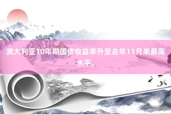 澳大利亚10年期国债收益率升至去年11月来最高水平。