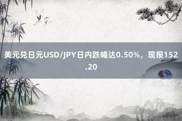 美元兑日元USD/JPY日内跌幅达0.50%，现报152.20