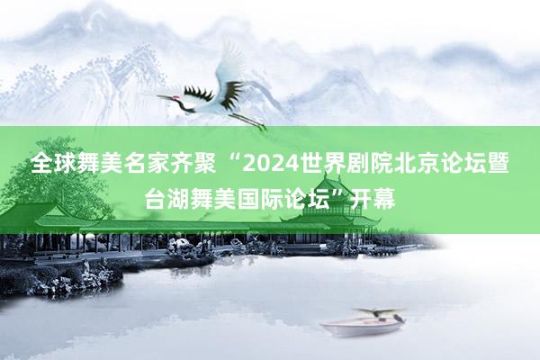 全球舞美名家齐聚 “2024世界剧院北京论坛暨台湖舞美国际论坛”开幕