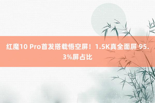 红魔10 Pro首发搭载悟空屏！1.5K真全面屏 95.3%屏占比