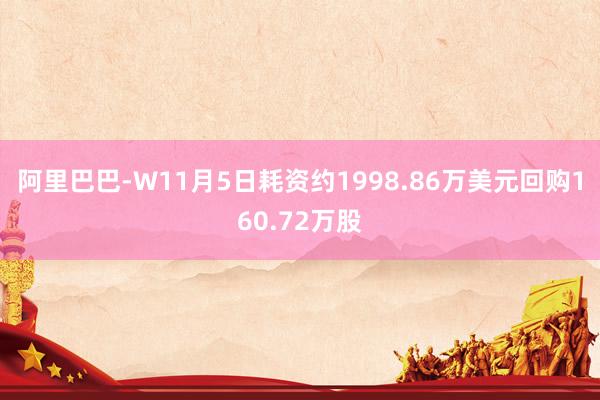 阿里巴巴-W11月5日耗资约1998.86万美元回购160.72万股