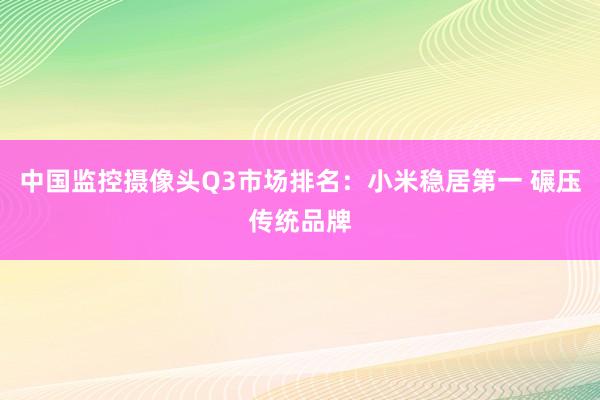 中国监控摄像头Q3市场排名：小米稳居第一 碾压传统品牌