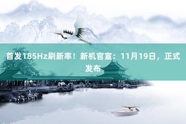 首发185Hz刷新率！新机官宣：11月19日，正式发布