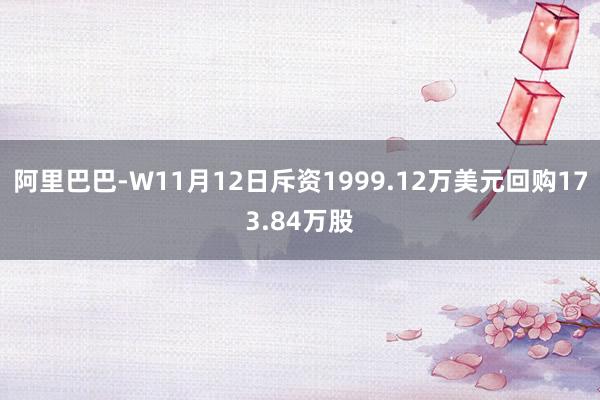 阿里巴巴-W11月12日斥资1999.12万美元回购173.84万股